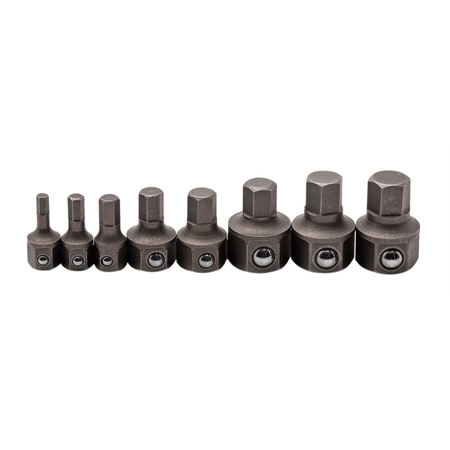 GEARWRENCH 8 Piece Metric Hex Ratcheting Wrench Insert Bit Set 81550